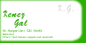 kenez gal business card